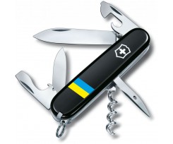 Складаний ніж Victorinox Spartan Ukraine 12 функцій чорний (Vx13603.3_T1100u)