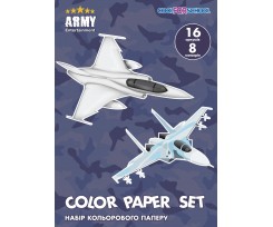 Набір кольорового паперу Cool for school А4 8 кольорів 16 аркушів (CF05280-02)