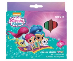 Крейда Kite Shimmer&Shine, кольорова, 6 кольорів (SH18-073)
