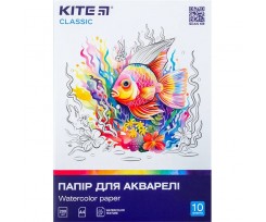 Бумага для акварели Kite Classic А4 10 листов 200г/м2 (K-267)