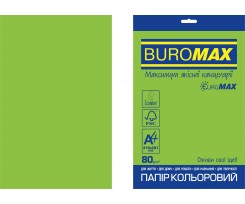 Папір кольоровий Buromax Intensive А4 20 аркушів зелений (BM.2721320E-04)