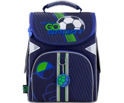 Рюкзак шкільний каркасний GoPack Education, 34x26x13 см, 11 л, поліестер, Football (GO20-5001S-10)