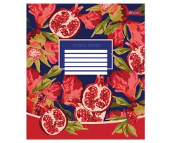 Зошит для записів 1 Вересня Floral series А5 36 аркушів клітинка (766402)