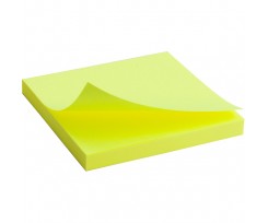 Блок паперу Axent з клейким шаром 75x75 мм 80 аркушів жовтий (2414-11-A)