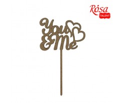 Заготовка топпер ROSA TALENT You&Me ДВП 100х60 мм 5 шт (4801611)