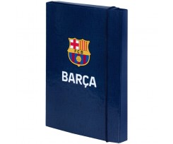 Папка для зошитів Kite FC Barcelona В5 на гумці синя (BC25-210)