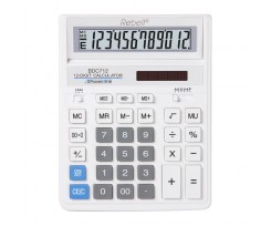 Калькулятор бухгалтерський Rebell 203x158x31 мм 12 розрядний білий (BDC 712 WH BX)