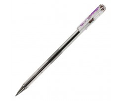 Ручка кулькова Pentel 0.7 мм, прозора, фіолетовий (BK77- V)