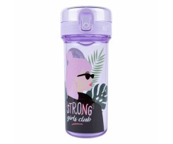 Пляшка для води Yes Strong Girls 430 мл бузкова (707629)