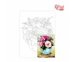 Полотно на картоні з контуром ROSA START Натюрморт №27 30х40 см бавовна акрил (GPA283227)
