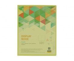 Папка Optima Flex с 10 файлами А4 пластиковая салатовая (O32121-13)