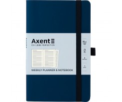 Щотижневик Axent Partner Soft А5  125х195 мм 96 аркушів темно-синій (8601-21-02-A)