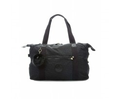 Сумка жіноча Kipling Basic Plus Art M 58x32x20 см 26 л Black Pylon Emb (K25748_47K)