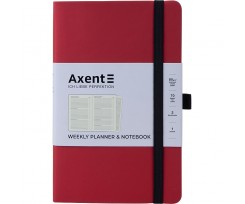 Щотижневик Axent Partner Soft А5  125х195 мм 96 аркушів бордовий (8601-21-37-A)