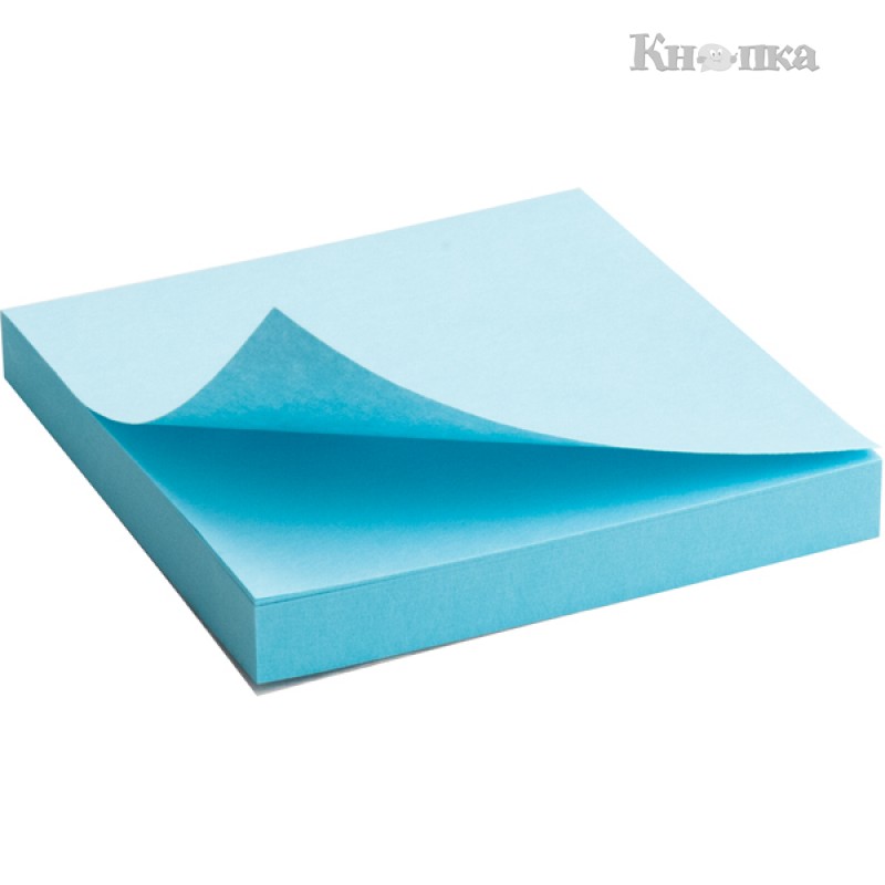 Блок паперу Axent з клейким шаром 75x75 мм 100 аркушів блакитний (2314-04-A)