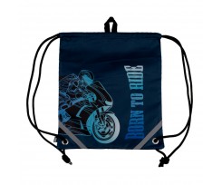 Сумка для взуття Yes Born to Ride 40x35 см синій (533468)