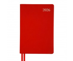 Щоденник датований 2026 Leo Planner Aldento A5 368 сторінок червоний (252671)