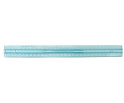 Линейка Economix 30 см голубая (E81331)