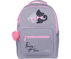 Школьный рюкзак Kite Education In Love 38x27x13 см серый (K22-770M-1)