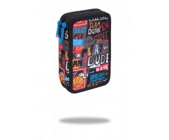 Пенал з наповненням COOLPACK JUMPER 2 DOUBLE DECKER PENCIL CASE BASKETBALL 19,5х12,5х5см (C66231)