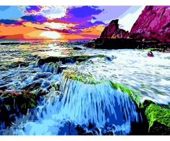 Картина по номерам ZiBi Art Line Водопад 40х50 см (ZB.64175)