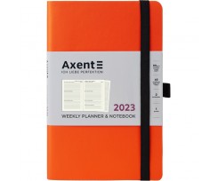 Щотижневик Axent Partner Soft 125x195 мм 96 аркушів помаранчевий (8506-23-12-A)