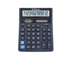 Калькулятор Brilliant 12 розрядний чорний (SDC 888TII)