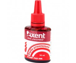 Краска штемпельная Axent на водной основе 30 мл красная (7301-06-a)