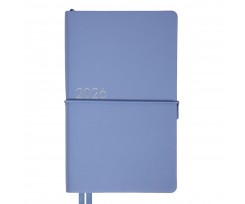 Дневник датированный 2026 Leo Planner Glory 12х20 см 352 страницы голубой (252631)