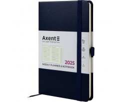 Щотижневик датований 2025 Axent Partner Strong 125x195 мм 192 сторінки синій (8505-25-02-A)